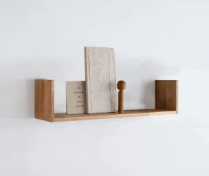 מדף צף עץ מלא (ח) 3 גדלים