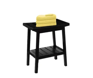 ספסל אמבטיה במבוק שחור