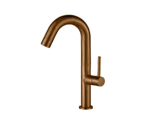 ברז אמבט נמוך פיה מסתובבת גוון רוז גולד (ריינבו)