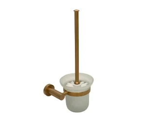 מברשת אסלה תלויה עגולה מסדרת LEO בגוון רוז גולד