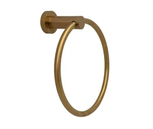 מתלה למגבת פנים טבעת מסדרת LEO בגוון רוז גולד