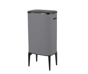 פח על רגליים 53 ליטר מרובע גוון אפור