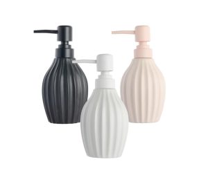 דיספנסר לסבון נוזלי 3 גוונים לבחירה שחור לבן ורוד