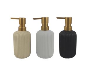 דיספנסר לסבון נוזלי ראש בזהב 3 גוונים שחור לבן קרם