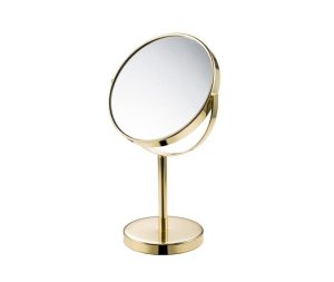 מראת מגדילה לאמבטיה זהב 17 ס"מ