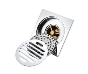 ניקוז ריצפתי חוסם ריח 10X10 ס"מ כרום