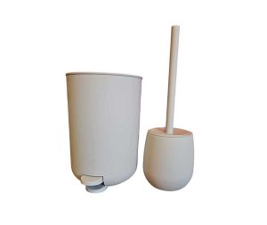 סט פח ומברשת אסלה לינדו שמנת