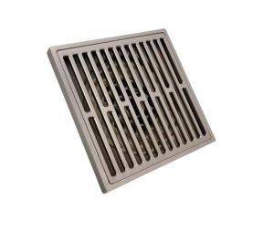 ניקוז ריצפתי 10X10 ס"מ מנגנון מונע ריחות וכניסת חרקים ניקל מוברש