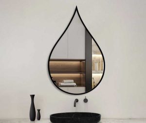 מראה טיפה שחור 2 גדלים