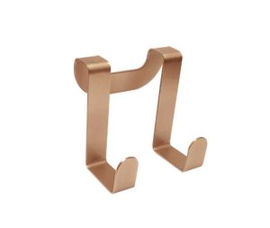 קולב כפול למקלחון ללא קידוח רוז גולד