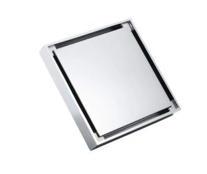 ניקוז ריצפתי 10X10 ס"מ עם אפשרות להכנסת אריח | כרום