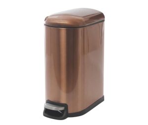 פח אשפה 10 ליטר בגוון רוז גולד