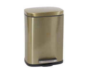 פח אשפה מרובע 5 ליטר גוון זהב