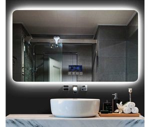 מראה חכמה 80*60 עם תאורה, צג דיגיטלי ורמקולים בלוטוס