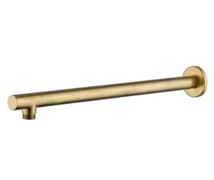 זרוע עגולה כבדה 40 ס"מ לראש טוש למקלחת רוז גולד BRASS