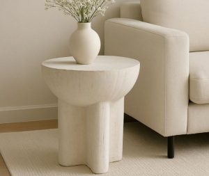 שולחן צד 45 אבן דמוי טרונטין