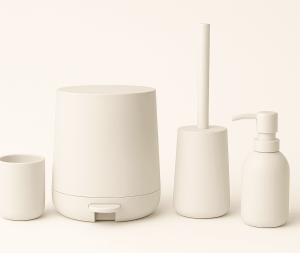 סט מונחים לאמבטיה גוון בז' דגם ROCKY